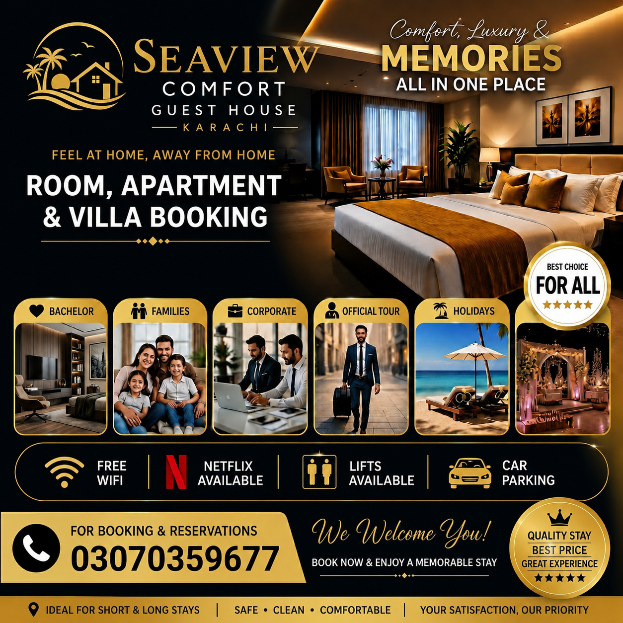 Seaview Comfort Guest House Karachi